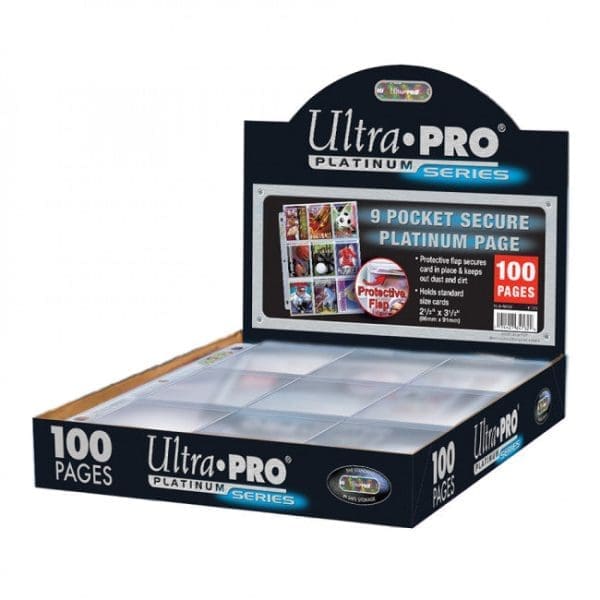 Ultra Pro 100ct 9-Pocket Secure Platinum Page for Standard Size Cards