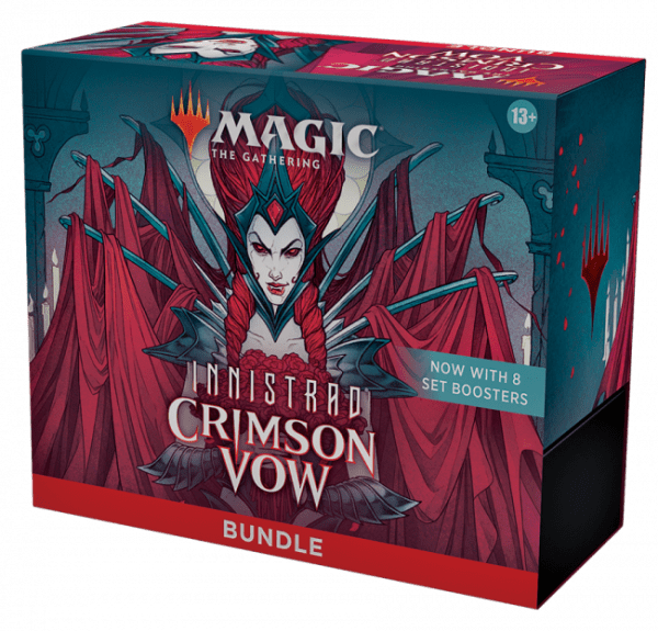 Magic: The Gathering Innistrad: Crimson Vow Bundle box, featuring the dark and gothic cards of the Innistrad universe.