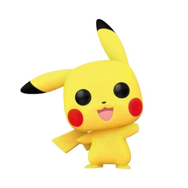 Pokemon - Pikachu Waving Flocked US Exclusive Pop! Vinyl [RS]