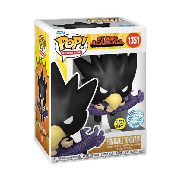 My Hero Academia - Fumikage Tokoyami (Fallen Angel) US Exclusive Glow Pop! Vinyl - Image 4