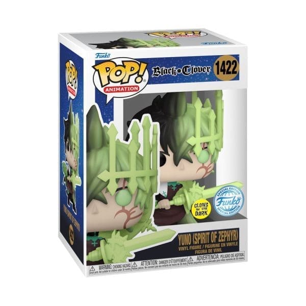 Black Clover - Yuno (Spirit of Zephyr) US Exclusive Glow Pop! Vinyl - Image 4