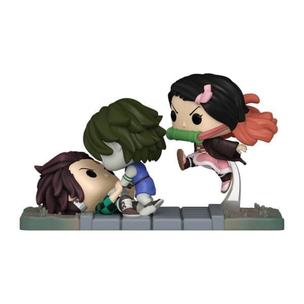 Demon Slayer - Tanjiro & Nezuko Vs Temple Demon US Exclusive Pop! Moment