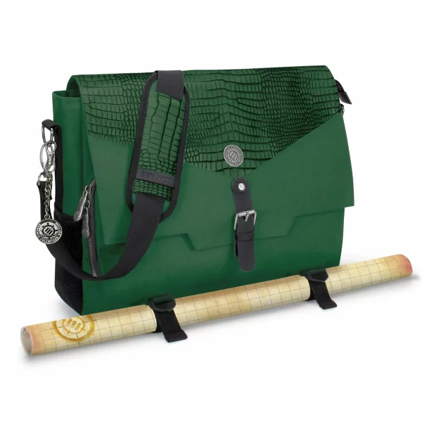 Collector's Edition green Enhance Tabletop RPG Player's Bag designed for storing game accessories."