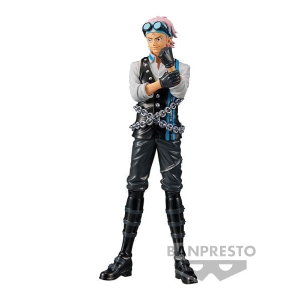 ONE PIECE FILM RED DXF The Grandline Series Koby figure, capturing the Marine officer in crisp detail and dynamic pose.