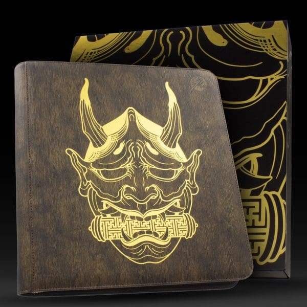 Artist Series 9 Pocket Binder featuring the Oni Deathmask artwork by Beau Ingleton, perfect for storing and showcasing trading cards.