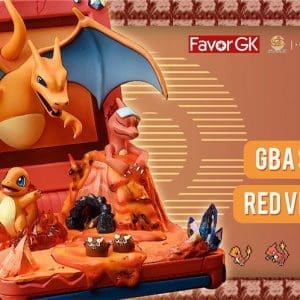 GBA SP Red Charizard Family Pokemon Statue by Wing Studio