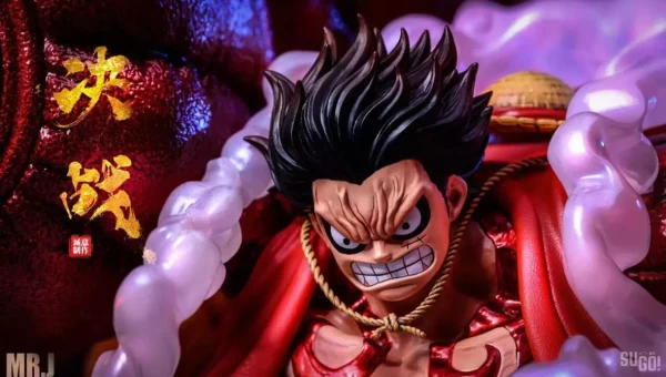 One Piece Luffy VS Kaido Statue with LED Lighting by MR.J Studio