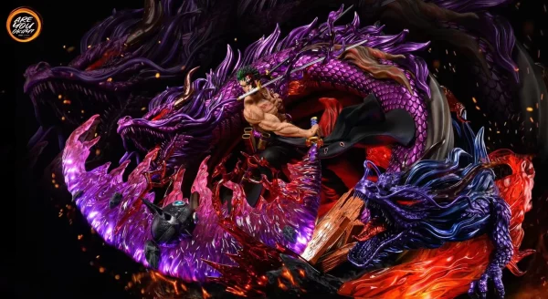 Ayo Studio 1/4 Scale Roronoa Zoro Dragon Tornado Statue in Action