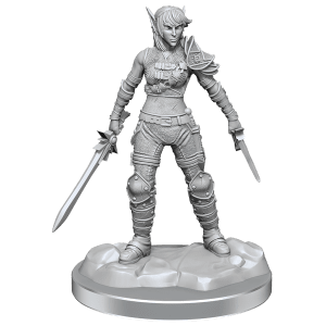 Detailed Elf Rogue & Half-Elf Rogue Protégé miniatures from Nolzur's Marvelous Miniatures