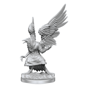 Nolzur's Marvelous Unpainted Miniatures Wereravens in human and raven forms