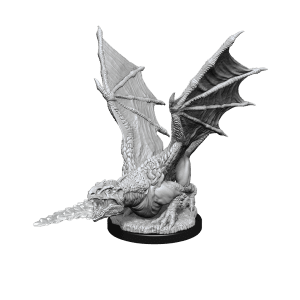 Nolzur's Marvelous Unpainted Miniature of a White Dragon Wyrmling posed for painting