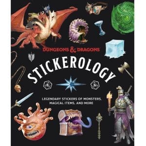 Collection of D&D Dungeons & Dragons: Stickerology stickers in use