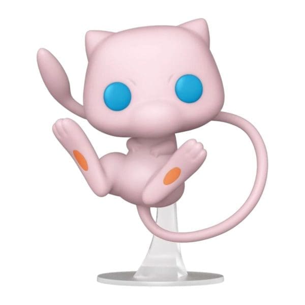 Pokemon Mew Pop! Vinyl figure displaying its iconic pink color and playful stance