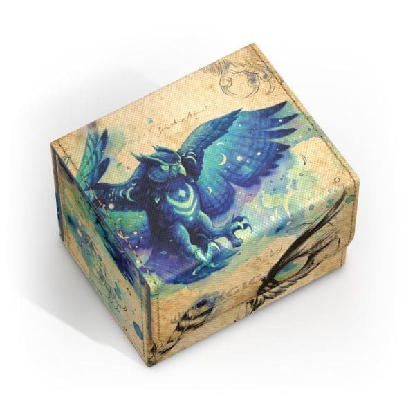 Ultimate Guard XenoSkin Sidewinder Deck Box featuring Maha, Its Feathers Night artwork