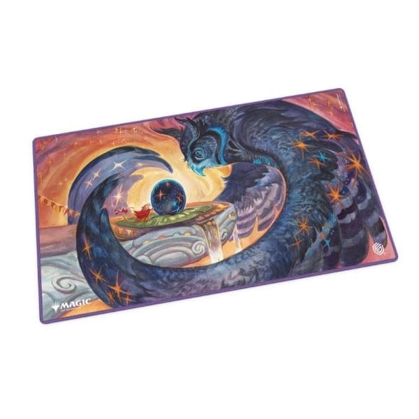 Ultimate Guard Starlit Truce Playmat featuring mystical night-time Bloomburrow artwork