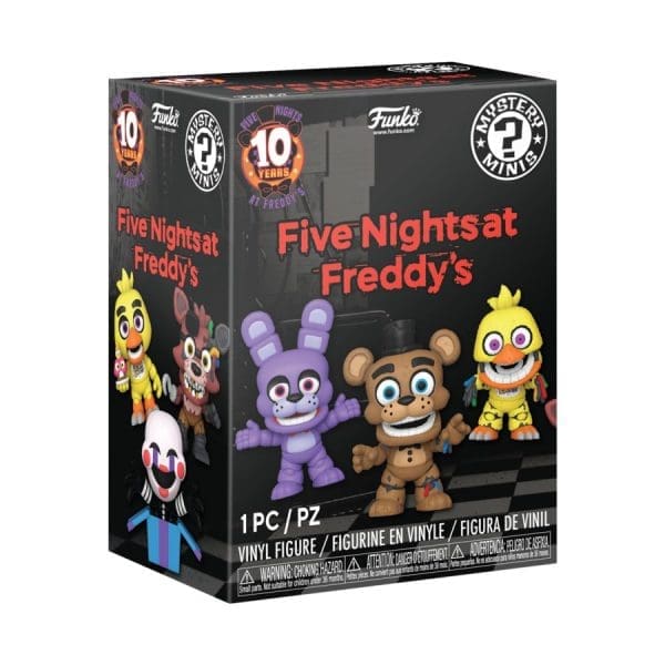 FNAF 10th Anniversary Mystery Minis in blind boxes