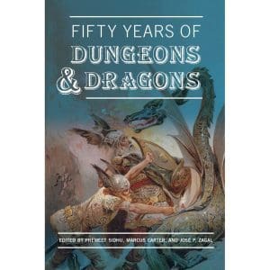 Fifty Years of Dungeons & Dragons commemorative book cover