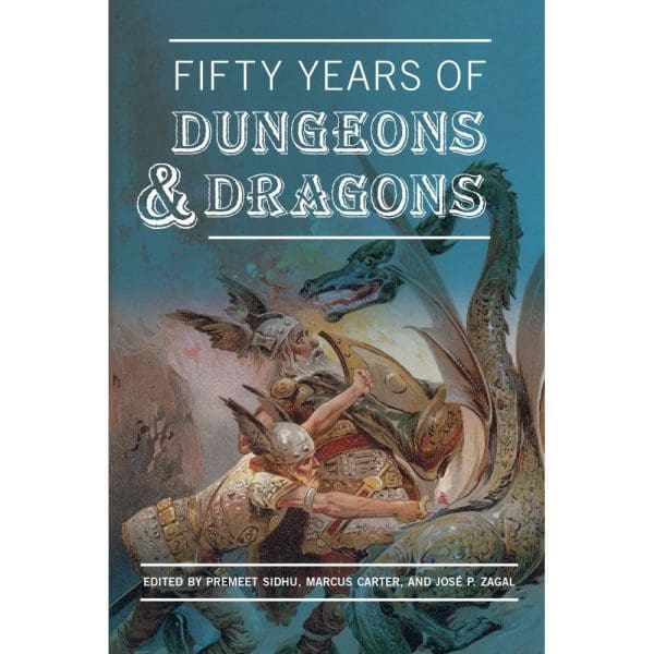 Fifty Years of Dungeons & Dragons commemorative book cover