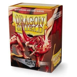 Dragon Shield Matte Ruby Sleeves for card protection