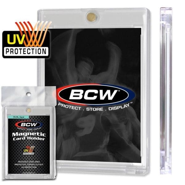 BCW One Touch 75 Pt Magnetic Card Holder for standard cards