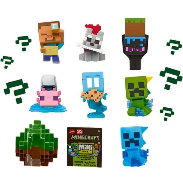 Minecraft Mini Mode Spawn Egg Assortment with collectible figures