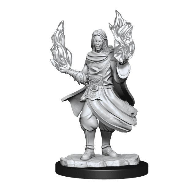 Critical Role Unpainted Miniatures Hollow One Rogue and Sorceror Male