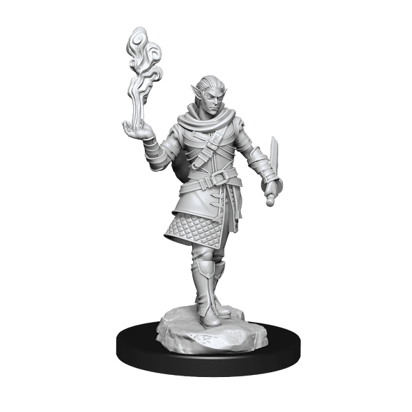 Critical Role Unpainted Miniatures Pallid Elf Rogue and Bard Male - Image 2