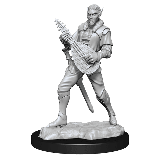 Critical Role Unpainted Miniatures Pallid Elf Rogue and Bard Male