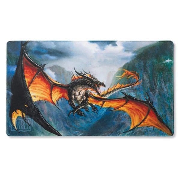 Dragon Shield Playmat Amina Harbinger of Destiny Black with case and coin